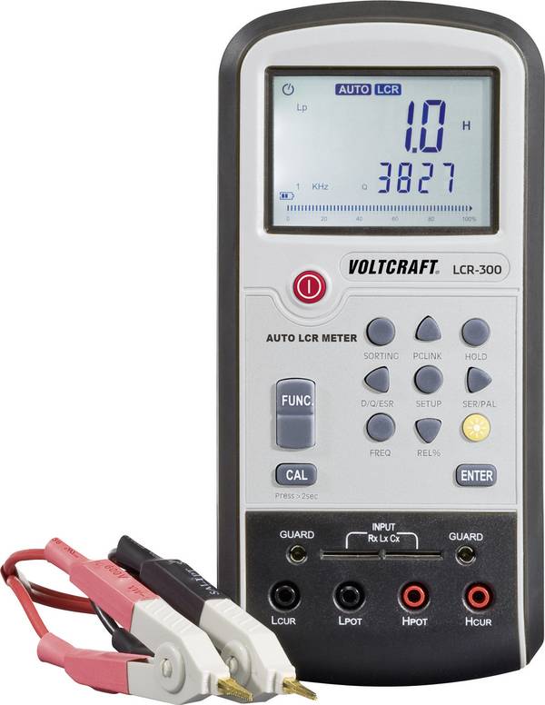 VOLTCRAFT LCR-300 digitální digitální LCR měřič, CAT I, Displej (counts): 20000