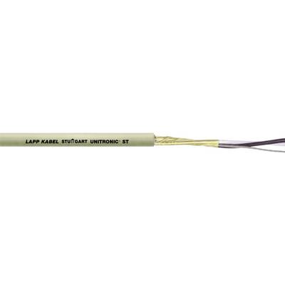 Třípólový kabel s označením 'LAPP KABEL STUTTGART UNITRONIC ST', jeden s žlutou izolací, další s černou a šedou.