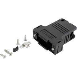 D-SUB púzdro Conec 165X13459XE, Počet pinov: 50, 45 °, plast, čierna, 1 ks