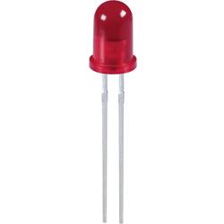 LED s vývodmi Kingbright L-56BGD, L 56 BGD GRUEN, typ čočky guľatý, 5 mm, zelená