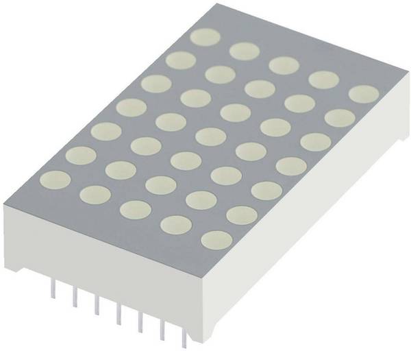 Kingbright bodový displej červená 30.6 mm 1.85 V TC12-11SURKWA