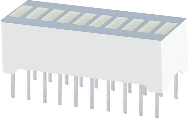 Kingbright DC-10CGKWA LED bargraf 10násobná zelená (š x v x h) 25.4 x 10.16 x 8 mm
