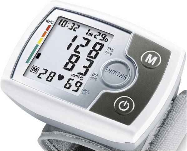 Sanitas SBM03 na zápěstí tlakoměr 651.21