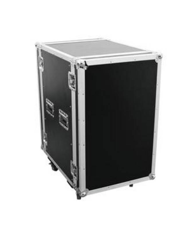Omnitronic PR-2ST 19palcový rack 18 U dřevo s rukojetí, s kolečky
