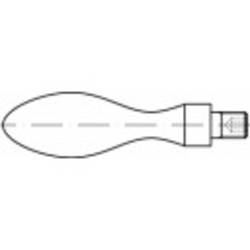 Prehnuté tvarované rukoväte TOOLCRAFT, DIN 98, 32 mm, 10 ks