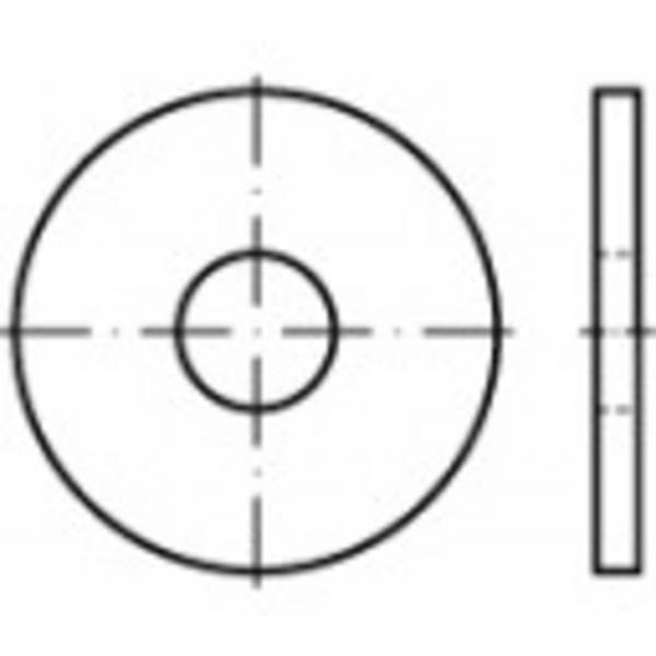 podložka 26 mm 85 mm   ocel  50 ks TOOLCRAFT  107023