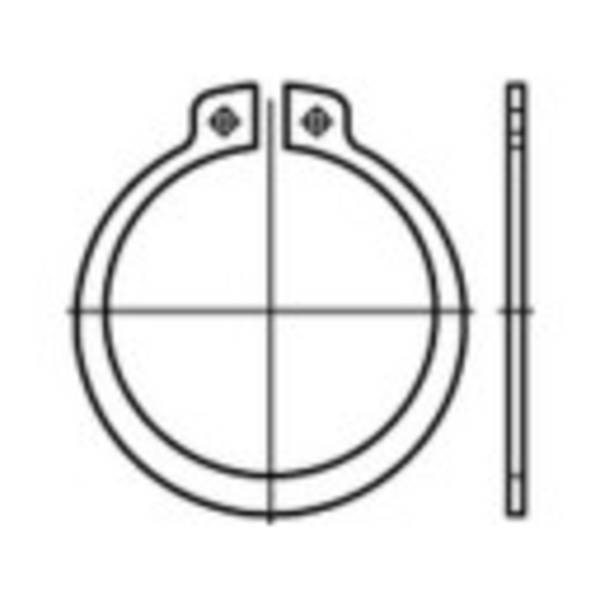 TOOLCRAFT  107693 pojistné kroužky vnitřní Ø: 63.5 mm   DIN 471   pružinová ocel  50 ks