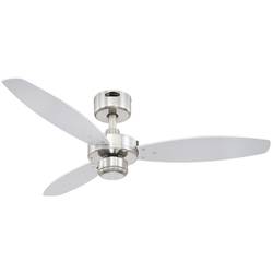 Stropný ventilátor Westinghouse Jet 1, (Ø) 105 cm, drevo wengé, strieborná