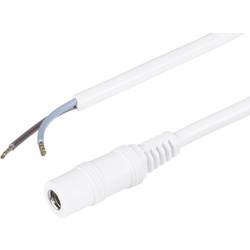 Napájecí kabel zásuvka / otevřený konec BKL 072097, rovná, bílá, 2,5 m