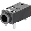 Jack konektor 2.5 mm stereo zásuvka, vstavateľná horizontálna BKL Electronic 1109200, pinov 4, 1 ks