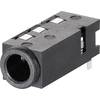 Jack konektor 3.5 mm stereo zásuvka, vstavateľná horizontálna BKL Electronic 1109300, pinov 4, 1 ks