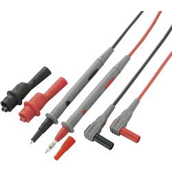 VOLTCRAFT MS-2 sada bezpečnostních měřicích kabelů [lamelová zástrčka 4 mm - zkušební hroty] černá, červená, 1.20 m