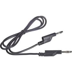 Merací kábel Voltcraft 1 mm², 4 mm, 1 m, čierny