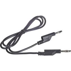 Sada měřicích kabelů banánek 4 mm ⇔ banánek 4 mm Voltcraft, 1 m, černá