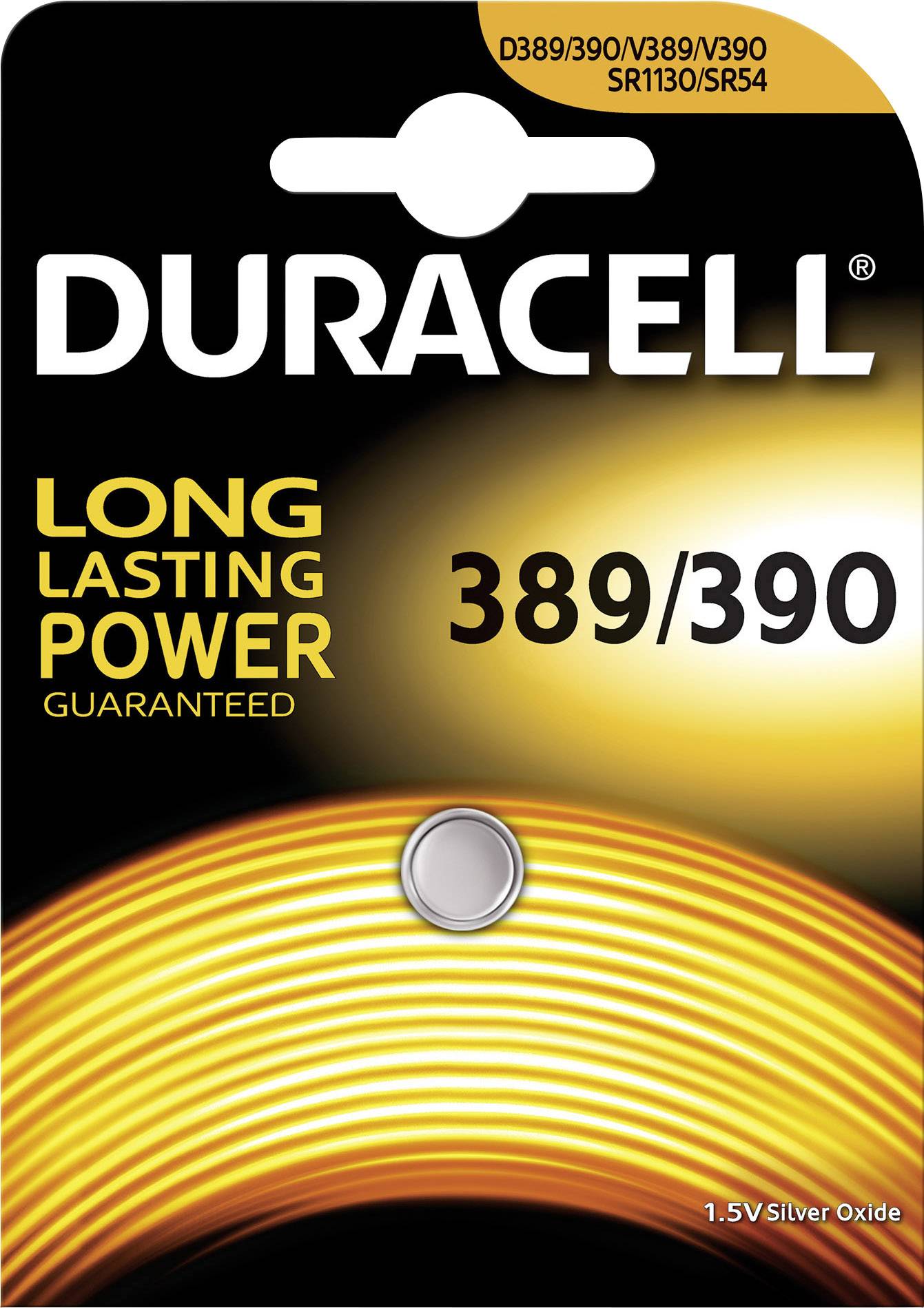 Duracell knoflíkový článek 389 1.55 V 1 ks 70 mAh oxid stříbra 389/390