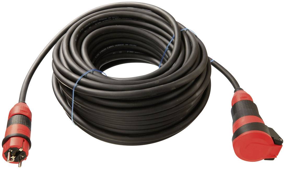 AS Schwabe 62251 napájecí prodlužovací kabel, 16 A, černá, 25.00 m