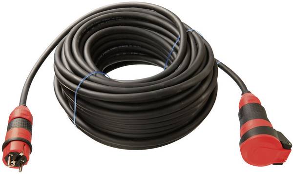 AS Schwabe 62251 napájecí prodlužovací kabel, 16 A, černá, 25.00 m