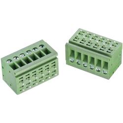 Šroubová svorkovnice Würth Elektronik WR-TBL 126 B 691126710002B, 3.30 mm², pólů 2, zelená, 1 ks