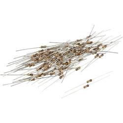 Uhlíkový rezistor Royalohm CFR0W4J0152KIT, 1,5 kΩ, 0207, axiální výv., 0,25 W, 5 %, 100 ks