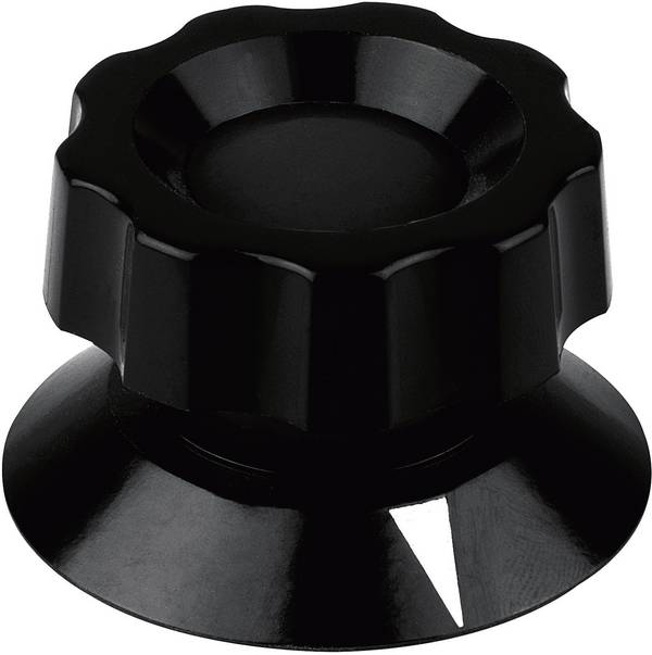 Mentor  474.91  474.91  otočný knoflík    černá  (Ø x v) 58 mm x 35.5 mm  1 ks