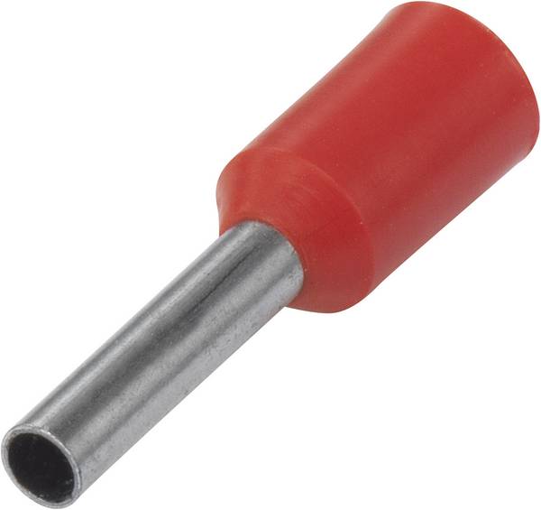 TRU COMPONENTS 1572427 dutinka 1.5 mm² částečná izolace červená 100 ks