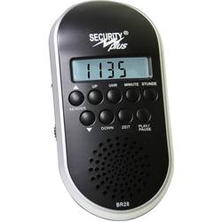 Rádio na bicykel Security Plus BR28 MP3/USB, čierna, strieborná
