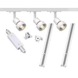 Lištový systém svítidel SLV, 1fázový, LED, 3x 50 W, GU10, bílá