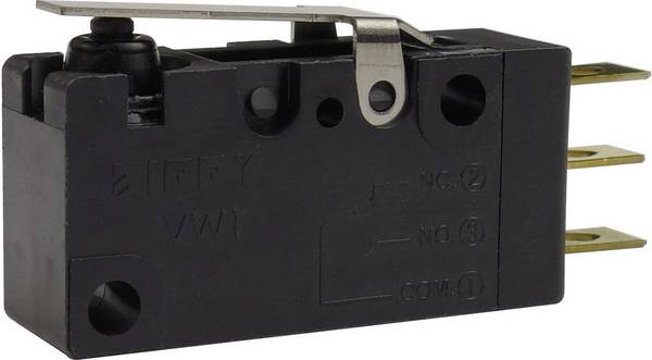 Zippy VW1-P1S1-01D3-Z mikrospínač VW1-P1S1-01D3-Z 250 V/AC 0.1 A 1x zap/(zap) bez aretace 1 ks