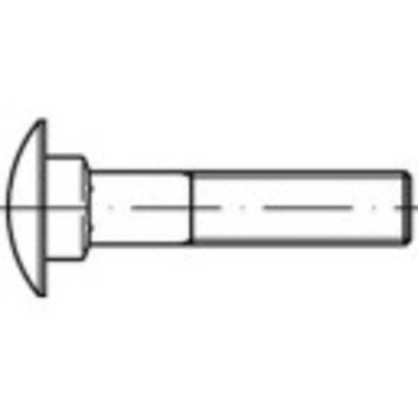 TOOLCRAFT  111586 plochý kulatý šroub M12 25 mm čtyřhran DIN 603   ocel galvanizováno zinkem 100 ks
