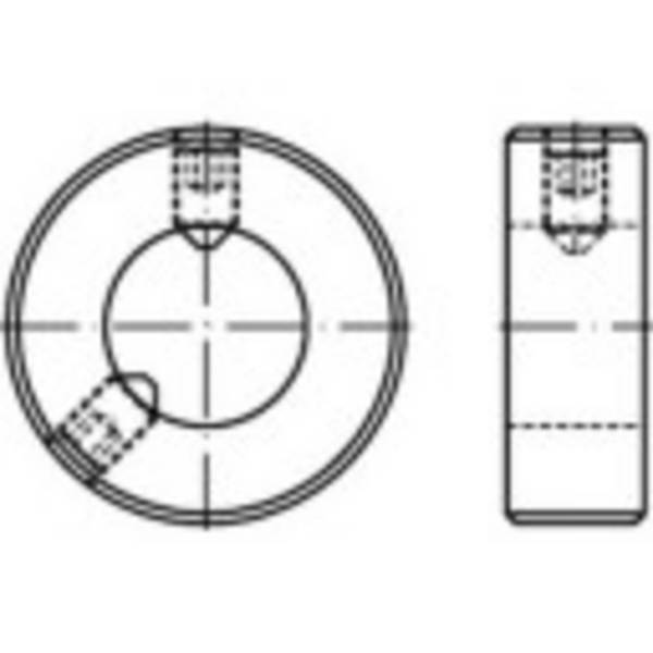 TOOLCRAFT  112377 stavěcí kroužky  vnější Ø: 125 mm M16 DIN 703   ocel  1 ks