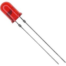 LED s vývody Vishay TLHR5205, typ čočky kulatý, 5 mm, 28 °, 30 mA, 2 V, červená