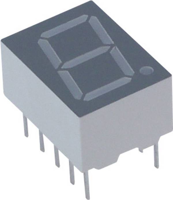 Lite-On 7segmentový displej červená 10 mm 2 V Počet číslic: 1
