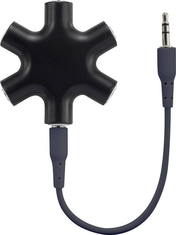 SpeaKa Professional SP-7870556  jack audio Y adaptér [1x jack zásuvka 3,5 mm - 5x jack zásuvka 3,5 mm] černá