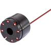 Piezo siréna 105 dB, červená