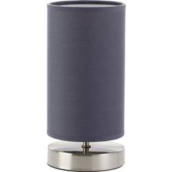 Lampička na noční stolek Brilliant Claire 13247/22, úsporná žárovka, halogenová žárovka, E14, 40 W, šedá