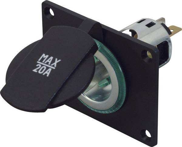 ProCar Zásuvka Power Proudová zatížitelnost (max.)=20 A Vhodný pro Zástrčka do zapalovače Zásuvka Power 12 V, 24 V