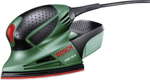 Bosch Home and Garden PSM 100 A multifunkční bruska, kufřík, 100 W, 93 x 93 x 93 mm, 102 x 62 mm, 06033B7000