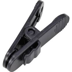 Kabelový klip pro headsety s provázkovým kabelem Basetech 29255C8, 40 x 16 x 10 mm, černá