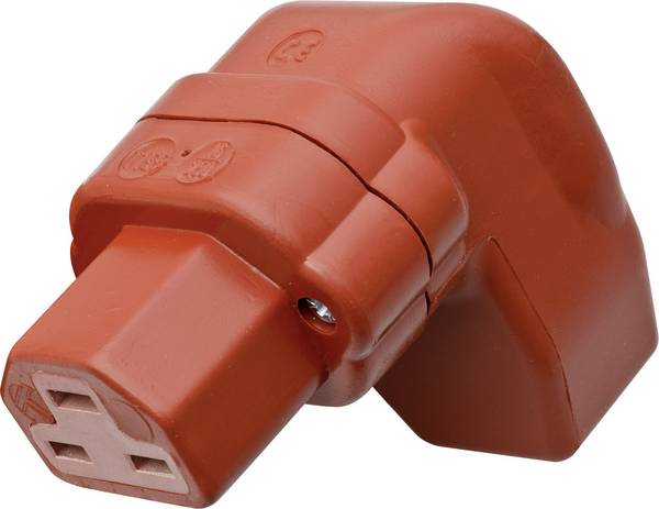 Kalthoff 444003 IEC konektor C15/C16 444 zásuvka, zahnutá Počet kontaktů: 2 + PE 16 A červená 1 ks