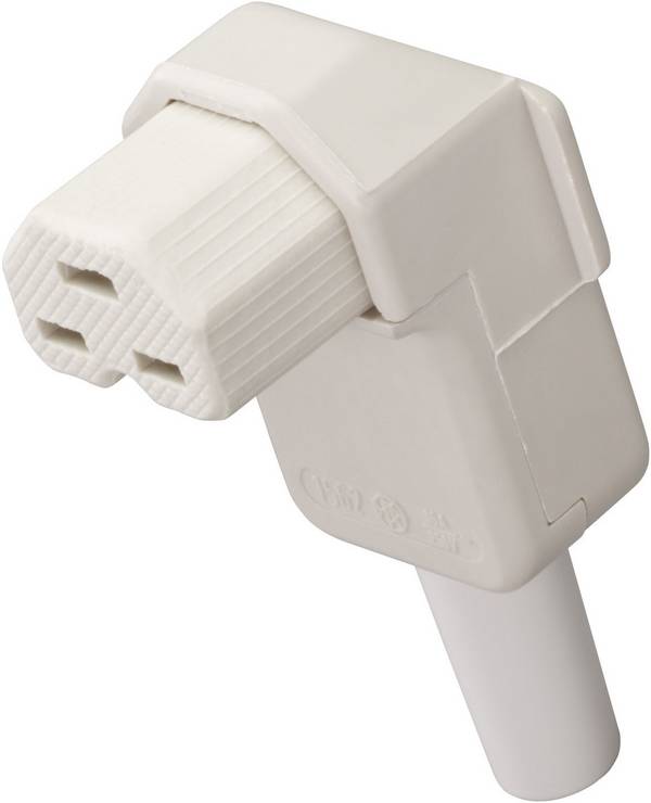 Kalthoff 156206 IEC konektor C15/C16 zásuvka, zahnutá Počet kontaktů: 2 + PE 16 A bílá 1 ks
