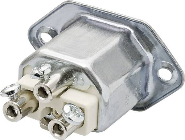 Kalthoff 444055 IEC konektor C15/C16 444 vestavná zástrčka Počet kontaktů: 2 + PE 16 A kov 1 ks