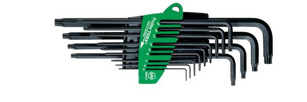 Wiha TORX sada klíčů T 5, T 6, T 7, T 8, T 9, T 10, T 15, T 20, T 25, T 27, T 30, T 40, T 50 13dílná