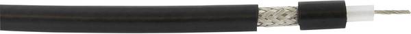 VOKA Kabelwerk RG58 C/U, 300902-01-100 koaxiální kabel, vnější Ø: 5.40 mm, 50 Ω, černá, 100 m