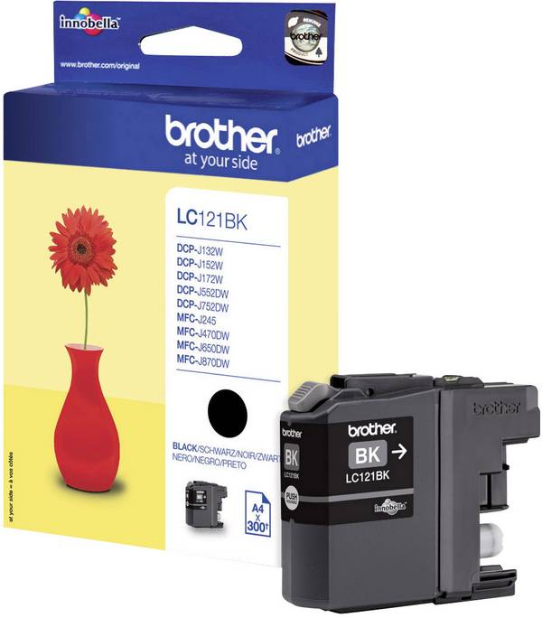 Brother Ink LC-121BK originál  černá LC-121 BK