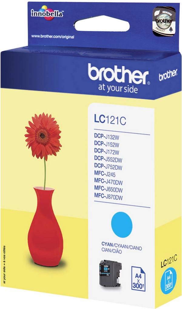 Brother Ink LC-121C originál  azurová LC-121 C