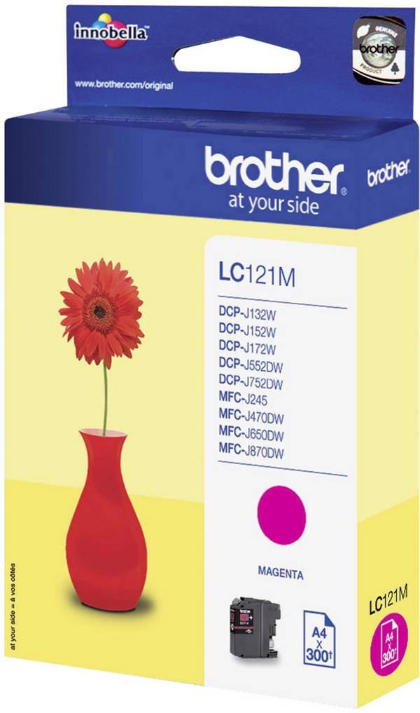 Brother Ink LC-121M originál  purppurová LC-121 M
