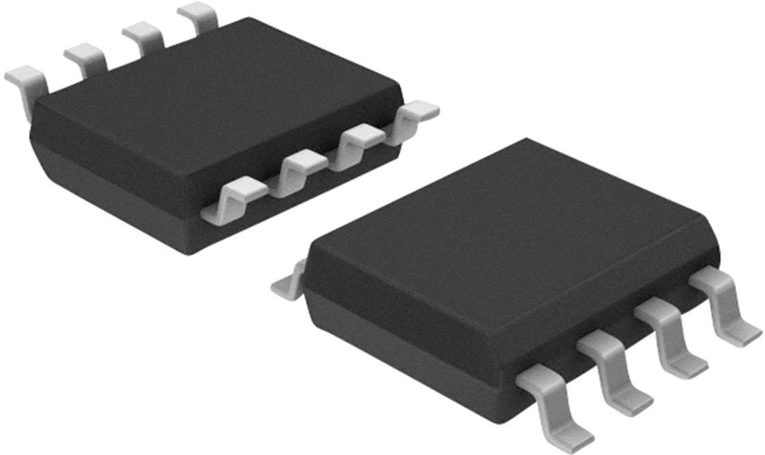 Dva obdélníkové černé elektronické komponenty, každý se čtyřmi stříbrnými kontakty. Připomínají integrované obvody.