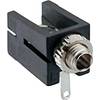 Jack konektor 2.5 mm čiernobiela zásuvka, vstavateľná horizontálna Lumberg 1501 09, pinov 2, čierna, 1 ks
