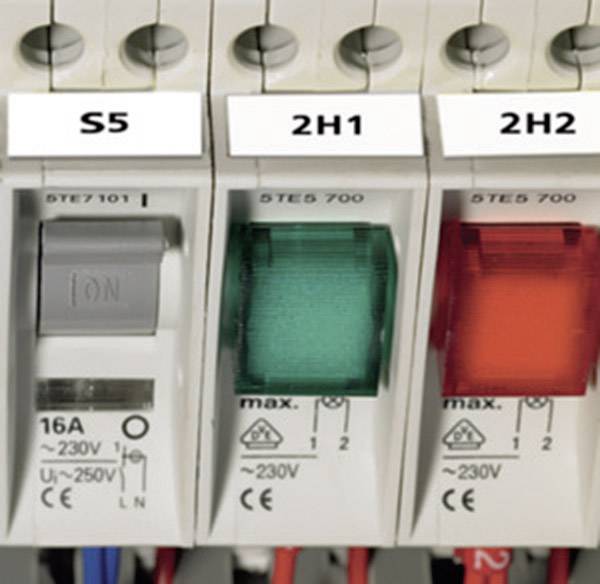 Deska spínačů přístrojů se třemi spínači, označenými jako 'S5', '2H1' a '2H2'. Spínače jsou v šedé, zelené a červené barvě.