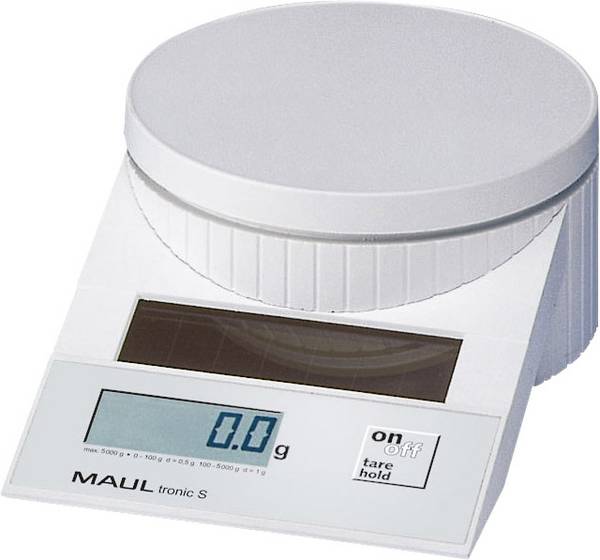 Maul MAULtronic S 5000 váha na dopisy 1515002  Max. váživost 5 kg Rozlišení 2 g, 5 g  bílá